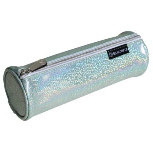 Picture of TEXACOMPTA PU GLITTER ROUND PENCIL CASE MINT